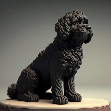 3D модель Португальская водяная собака (STL)